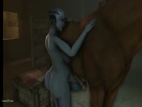 Beatiality shemale chick wants to fuck a horse in the ass
